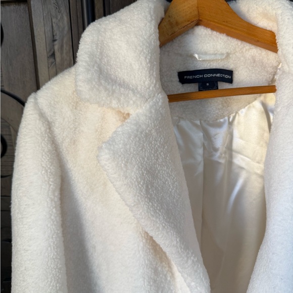 NWOT French Connection Winter White Coat - Picture 2 of 4